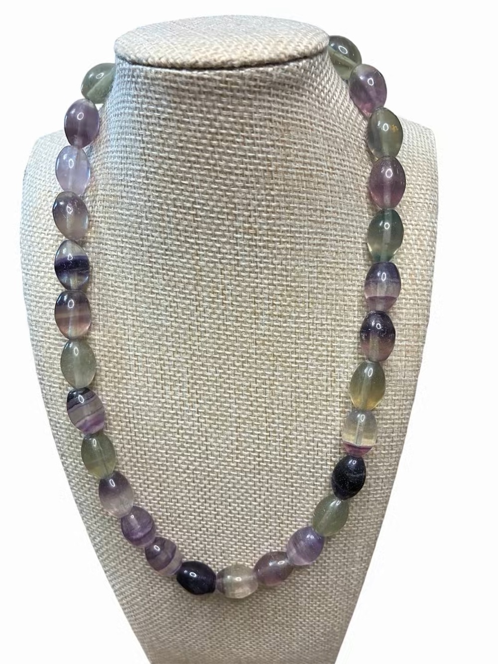Multicolor Fluorite Bead Necklace - Women Jewelry